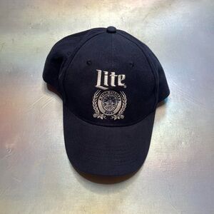 Miller lite beer snapback hat